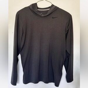 Nike Dri-fit hooded long sleeve shirt. Charcoal Grey. Men’s Size Medium.